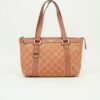 GUCCI MONOGRAM SUEDE BAG