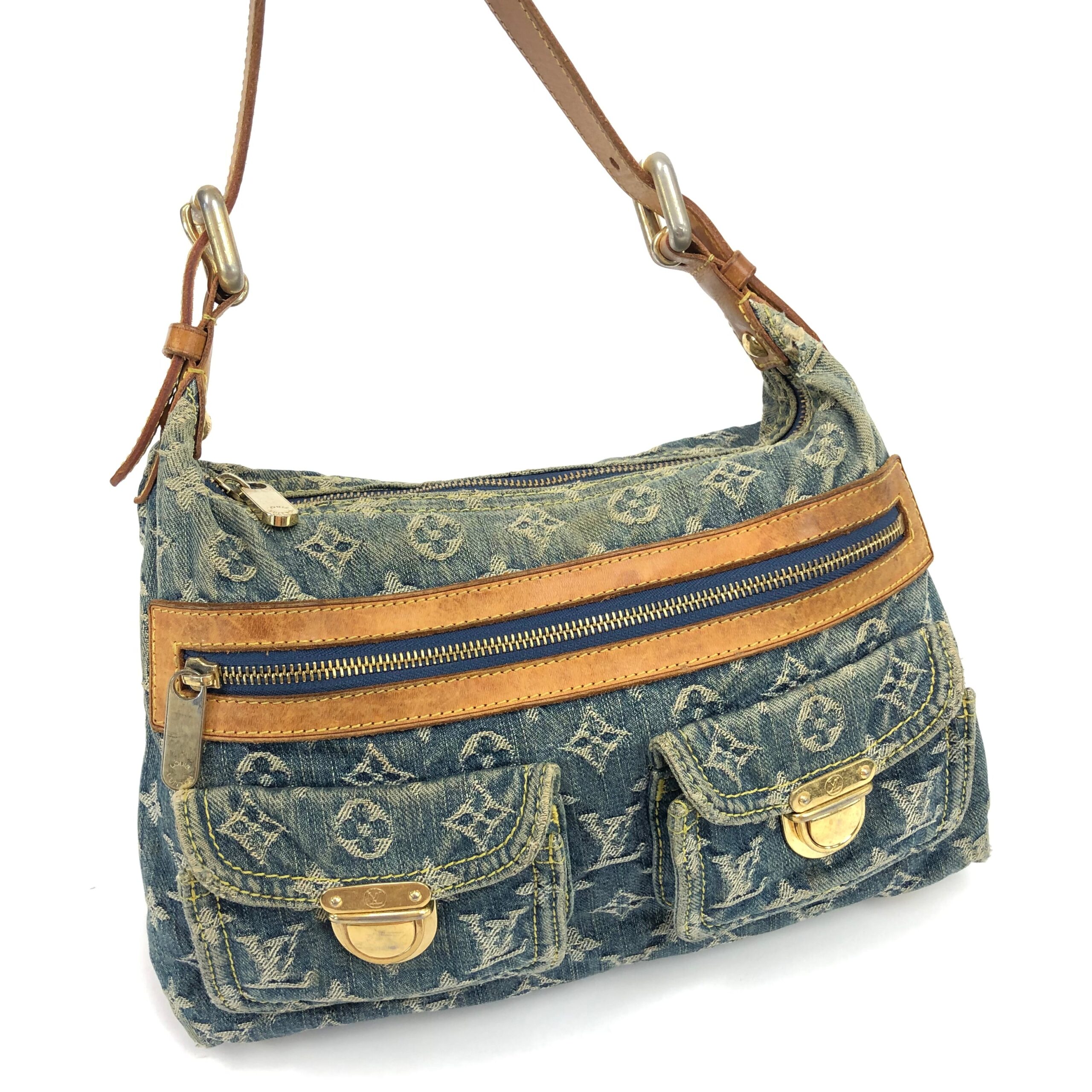 LOUIS VUITTON BAGGY PM DENIM SHOULDER BAG - Image 5