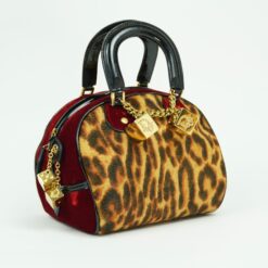 Alternative view of CHRISTIAN DIOR GAMBLER DICE LEOPARD BOWLER BAG