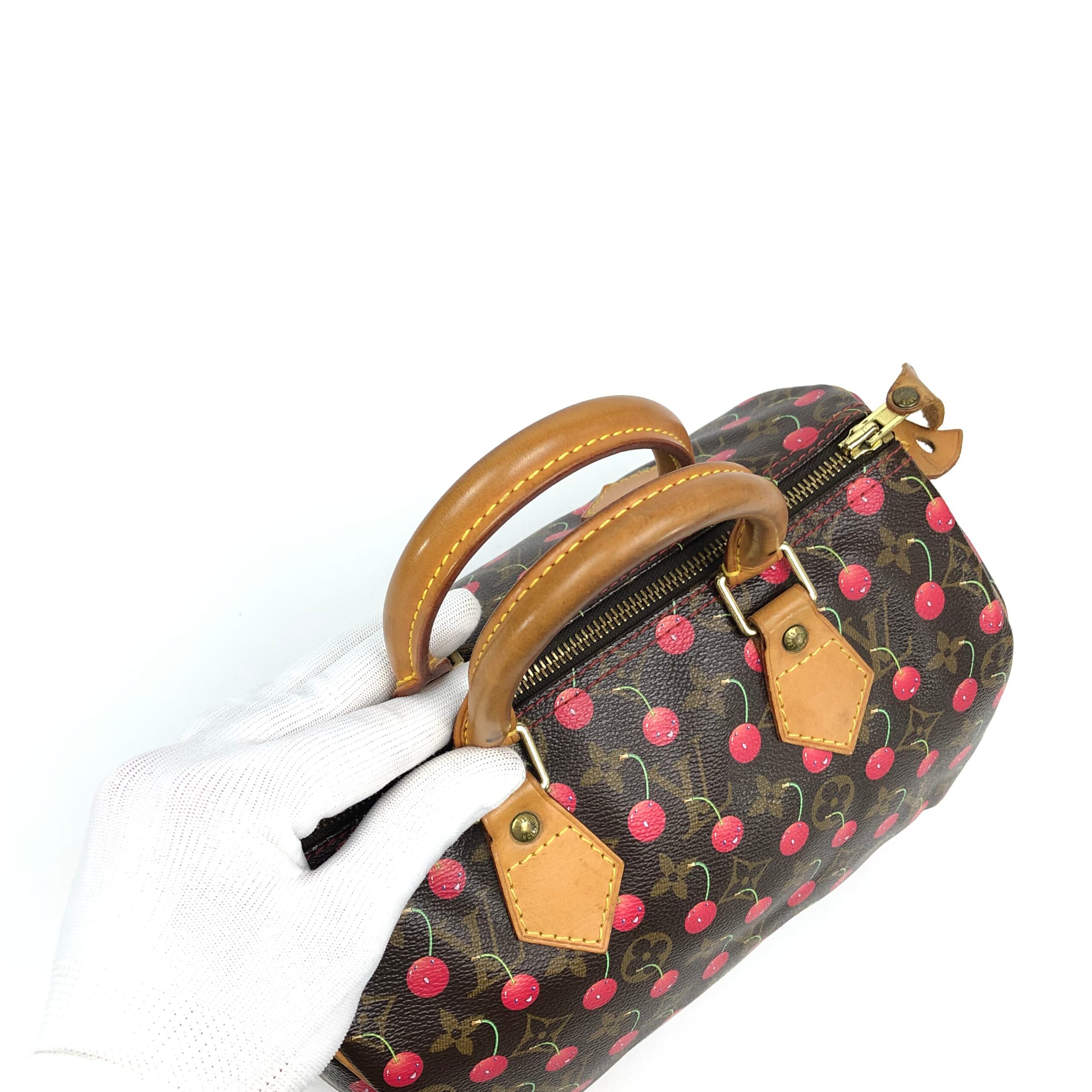 LOUIS VUITTON CHERRY TAKASHI MURAKAMI SPEEDY 25 - Image 13