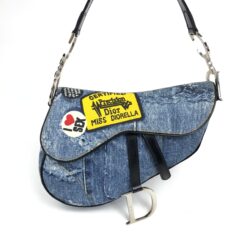 Alternative view of CHRISTIAN DIOR DIORELLA DENIM SADDLE BAG