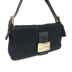 Alternative view of FENDI SATIN BAGUETTE BAG WITH DIAMANTÉ DETAILING