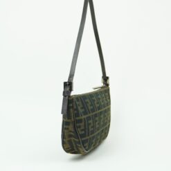 Alternative view of FENDI ZUCCA CRESCENT SHOULDER BAG