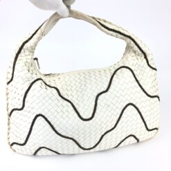 Alternative view of BOTTEGA VENETA INTRECCIATO HOBO BAG WITH CHAIN DETAILING