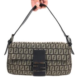 FENDI MONOGRAM BAGUETTE SHOULDER BAG