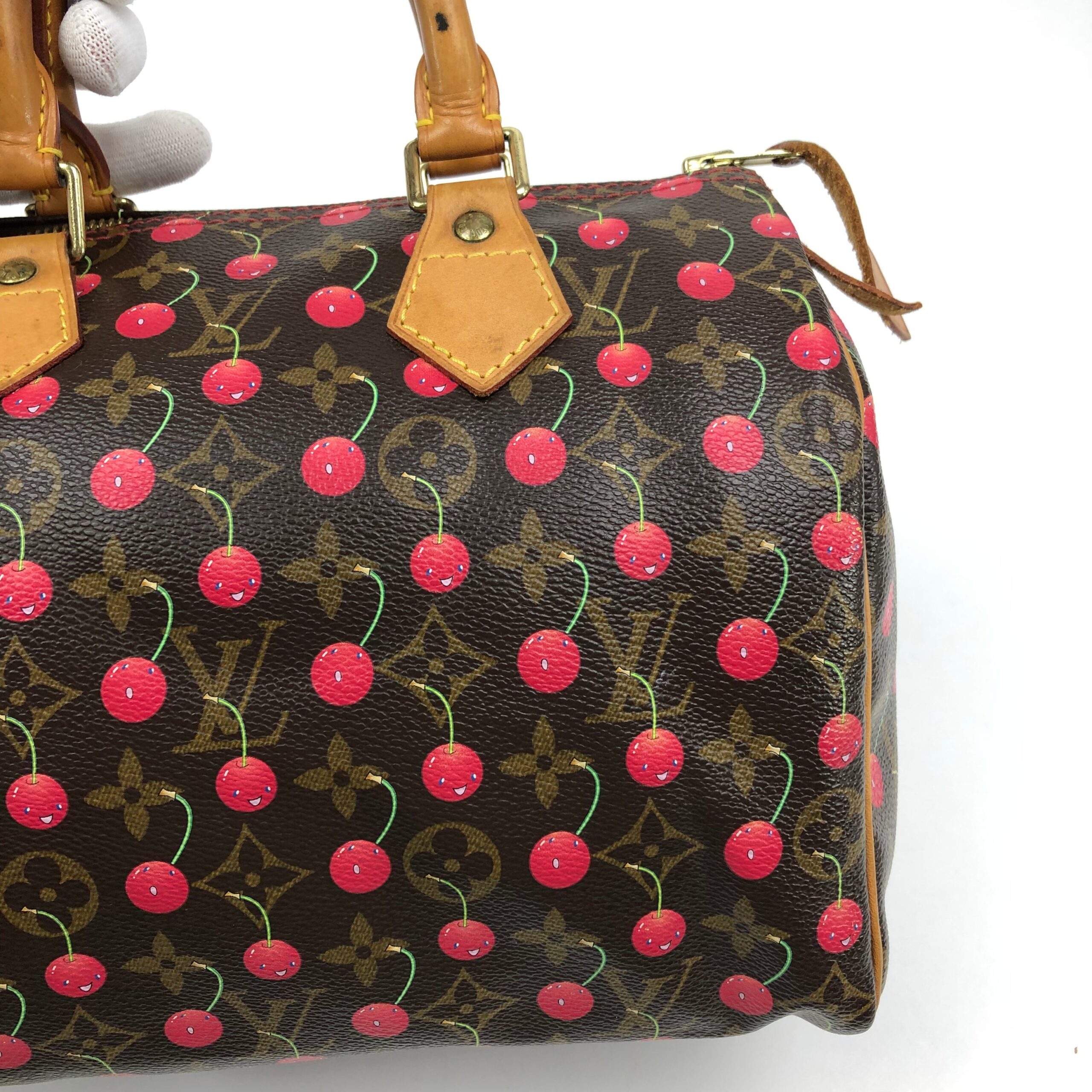 LOUIS VUITTON CHERRY TAKASHI MURAKAMI SPEEDY 25 - Image 9