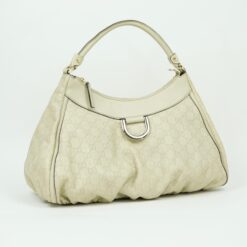 Alternative view of GUCCI LEATHER EMBOSSED MONOGRAM ABBEY BAG