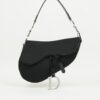 CHRISTIAN DIOR BLACK NYLON SADDLE BAG