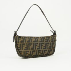 Alternative view of FENDI ZUCCA CRESCENT SHOULDER BAG