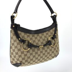 Alternative view of GUCCI HORSEBIT MONOGRAM SHOULDER BAG