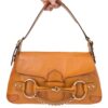 GUCCI HORSEBIT CHAIN LEATHER SHOULDER BAG