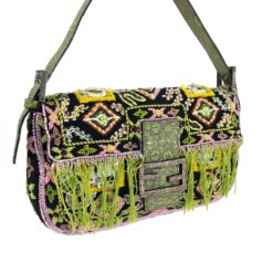 Alternative view of FENDI BEADED BAGUETTE BAG