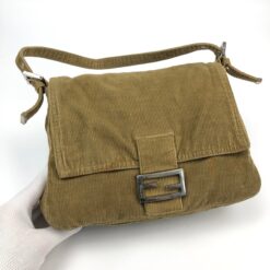 Alternative view of FENDI CORDUROY SHOULDER BAG