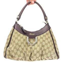 GUCCI ABBEY MONOGRAM SHOULDER BAG