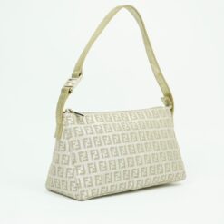Alternative view of FENDI ZUCCA SHIMMER SHOULDER BAG