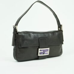Alternative view of FENDI LEATHER BAGUETTE WITH MARBLE BUCKLE