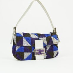 Alternative view of FENDI GEOMETRIC EMBROIDERED BAGUETTE WITH MARBLE BUCKLE