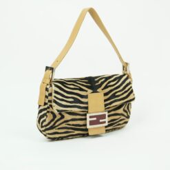Alternative view of FENDI CALF HAIR ZEBRA BAGUETTE