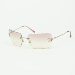 CHANEL RIMLESS RHINESTONE SUNGLASSES