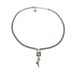Alternative view of CHRISTIAN DIOR PADLOCK & KEY NECKLACE