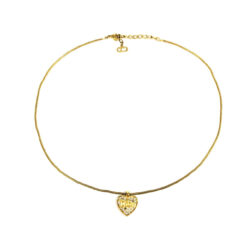 Alternative view of CHRISTIAN DIOR HEART NECKLACE
