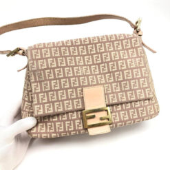 Alternative view of FENDI ZUCCA MAMA BAGUETTE SHOULDER BAG