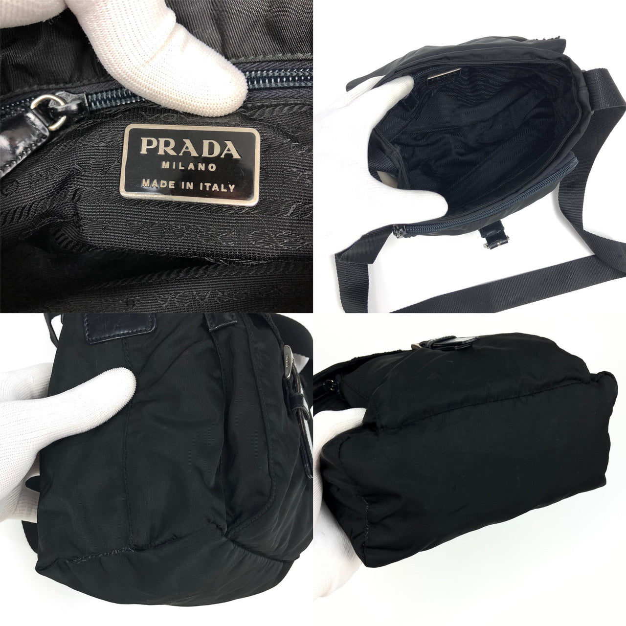 PRADA NYLON BUCKLE CROSSBODY BAG - Image 4