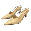 CHANEL LOGO SLING-BACK MULE HEELS
