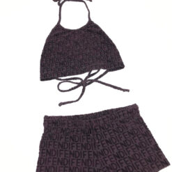 Alternative view of FENDI HALTER TOP AND SHORTS