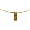 CHRISTIAN DIOR TAG NECKLACE