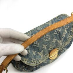Alternative view of LOUIS VUITTON PLEATY PM BLUE DENIM SHOULDER BAG
