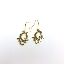 Alternative view of CHRISTIAN DIOR JEWELLED MONOGRAM EARRINGS