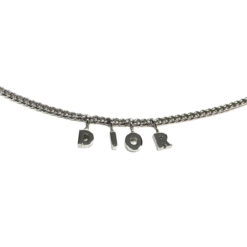 CHRISTIAN DIOR SPELL-OUT NECKLACE