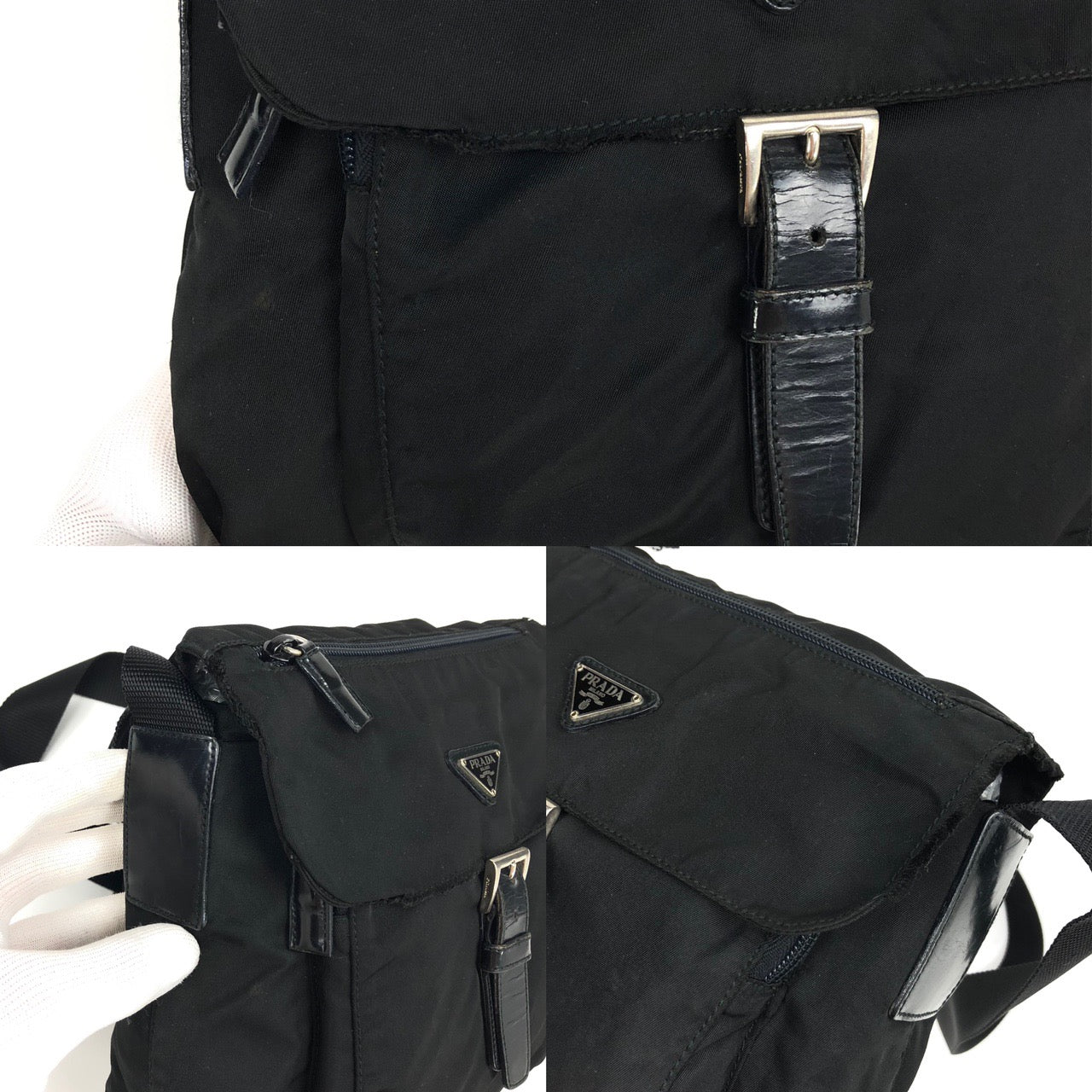 PRADA NYLON BUCKLE CROSSBODY BAG - Image 3