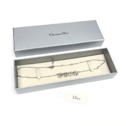 Alternative view of CHRISTIAN DIOR JEWELLED SPELL-OUT NECKLACE