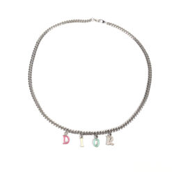 Alternative view of CHRISTIAN DIOR SPELL-OUT NECKLACE