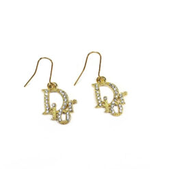 CHRISTIAN DIOR JEWELLED MONOGRAM EARRINGS