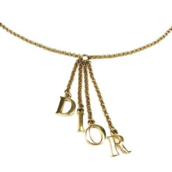 CHRISTIAN DIOR SPELL-OUT NECKLACE