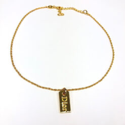 Alternative view of CHRISTIAN DIOR TAG NECKLACE