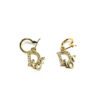 CHRISTIAN DIOR MONOGRAM JEWELLED HOOP EARRRINGS