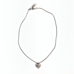 Alternative view of CHRISTIAN DIOR JEWELLED HEART NECKLACE