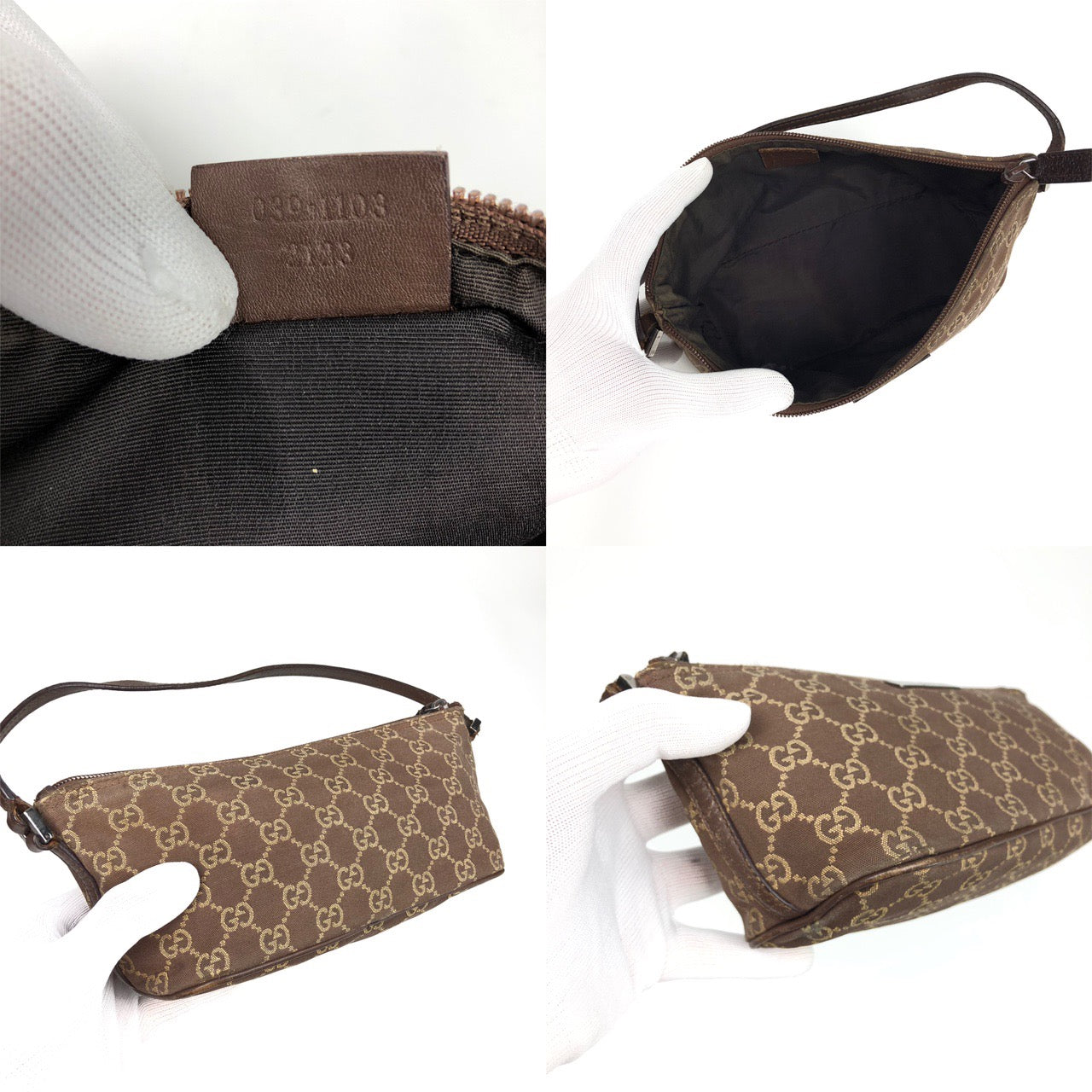 GUCCI MONOGRAM SHOULDER BAG - Image 4