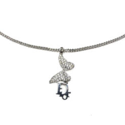 CHRISTIAN DIOR MONOGRAM BUTTERFLY NECKLACE
