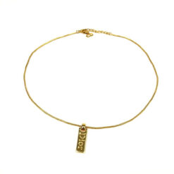 Alternative view of CHRISTIAN DIOR TAG NECKLACE