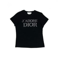 CHRISTIAN DIOR DIAMANTÉ SPELL-OUT T-SHIRT