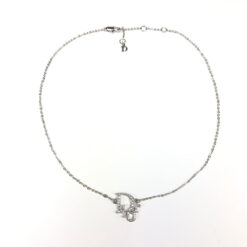Alternative view of CHRISTIAN DIOR JEWELLED MONOGRAM NECKLACE