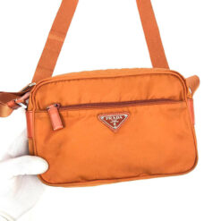 Alternative view of PRADA NYLON BURNT ORANGE CROSSBODY BAG