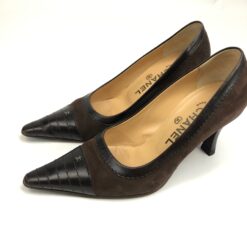 Alternative view of CHANEL LOGO HEELS - UK 3 /  US 5 /  EU 36