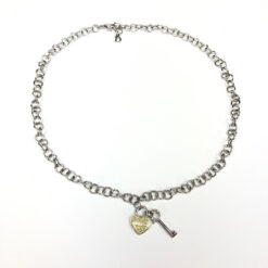 Alternative view of CHRISTIAN DIOR PADLOCK & KEY NECKLACE