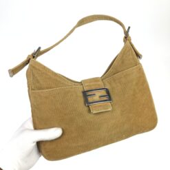 Alternative view of FENDI CORDUROY SHOULDER BAG